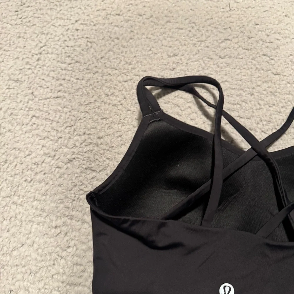 Lululemon Like a Cloud Bra Long Line *Light Support, B/C Cup Black Size 2